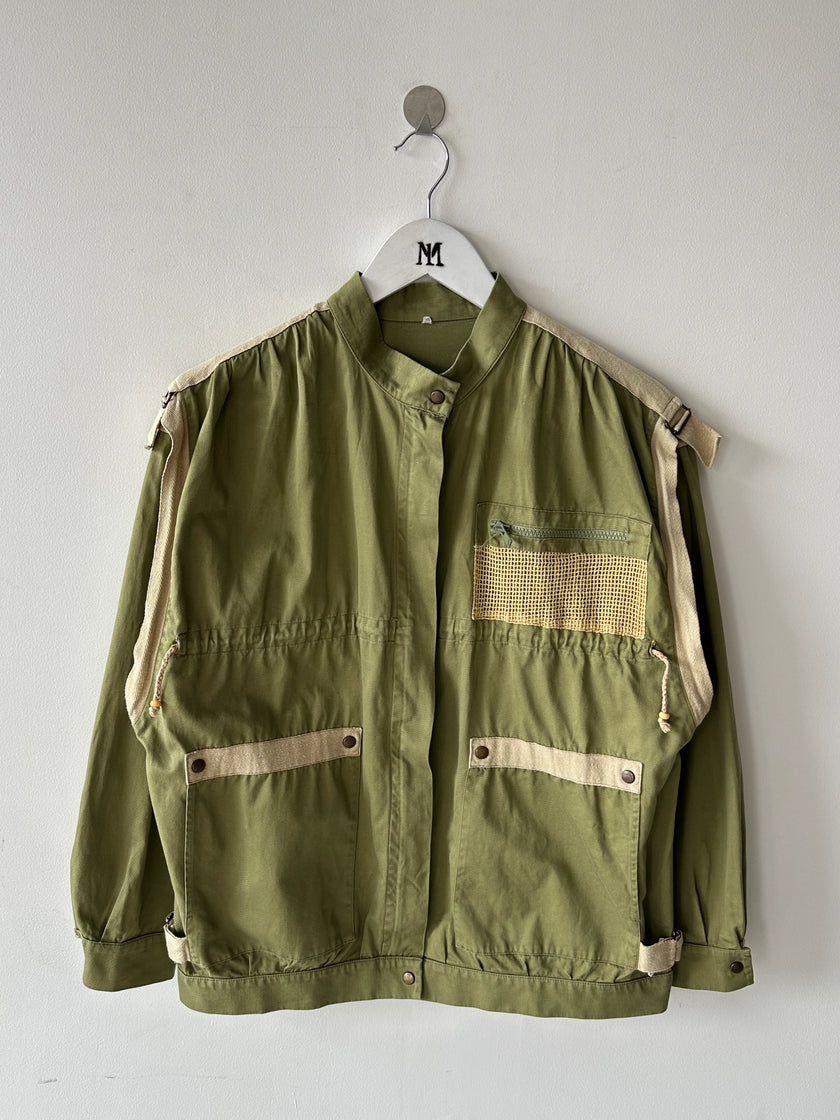 1980s UTILITY JACKET WITH DRAWCORDS DETAILS