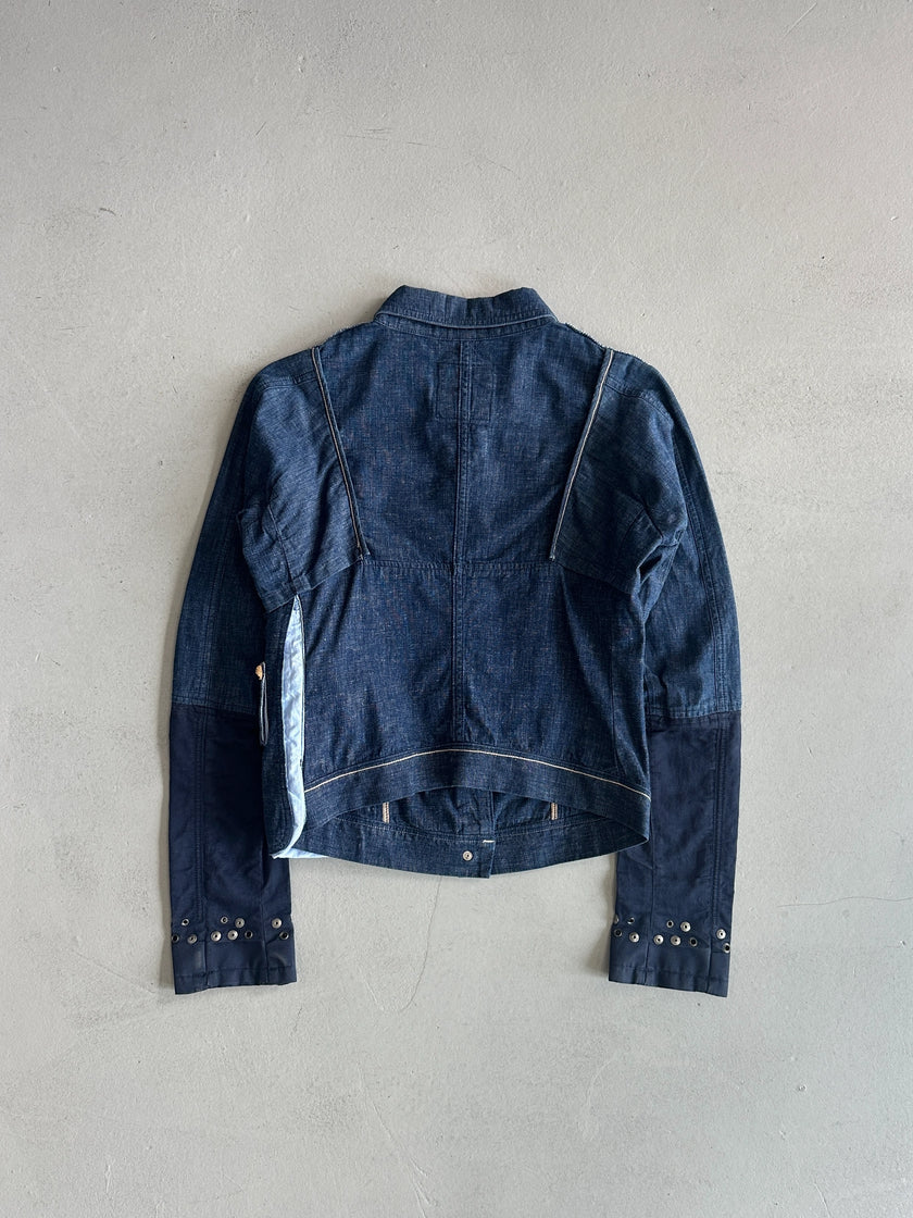 MARITHÉ + FRANÇOIS GIRBAUD - S/S 2013 LAYERED LIGHT DENIM JACKET