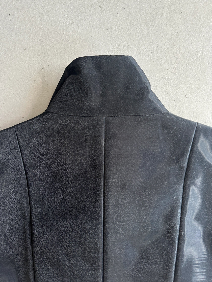 KENZO - 1990s GLITTERY CHIFFON VEST JACKET