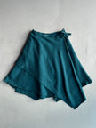 ISSEY MIYAKE -  1970s WOOL ASYMMETRIC WRAP SKIRT