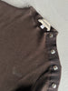 EMPORIO ARMANI - 2000s METAL BUTTON SLEEVE CROP FIT JUMPER