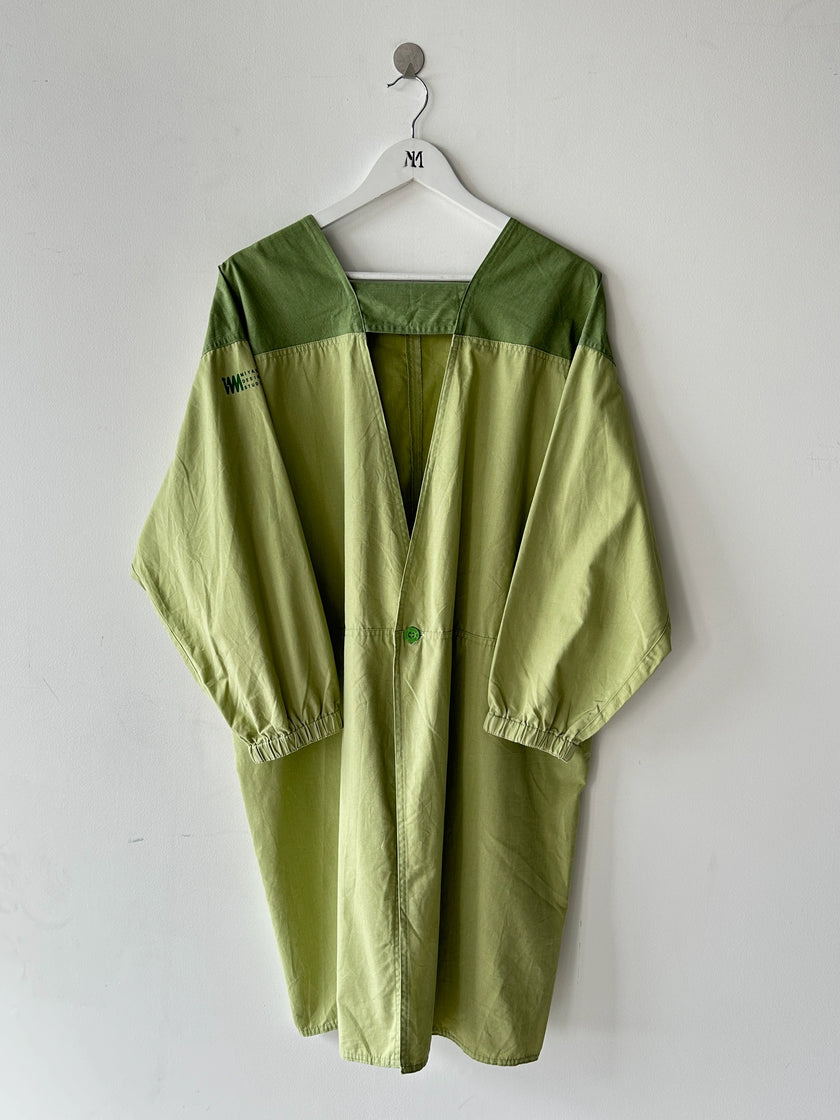 ISSEY MIYAKE IM - 1980s BI-COLOUR TUNIC JACKET WITH BACK POCKETS