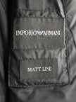 EMPORIO ARMANI - 2011 ASYMMETRICAL OPENING KNITTED BACK MATTE JACKET