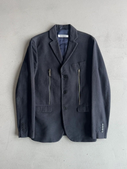 BIKKEMBERGS - 2000s BLAZER WITH ZIP DETAILS AT FRONT