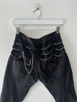 MARITHÉ + FRANÇOIS GIRBAUD - S/S 2008 PANELED CROPPED TROUSERS WITH CHAIN DETAILS