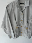 ISSEY MIYAKE - 1980s TEXTURED COTTON BOMBER JACKET