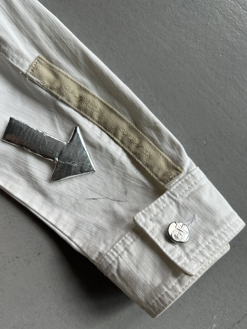 GIANFRANCO FERRÉ - 1990s ZIP DETAIL FRONT DENIM JACKET