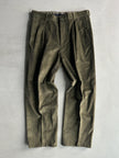 GIANFRANCO FERRÉ - 1990s CORDUROY FRONT PLEATS TROUSERS