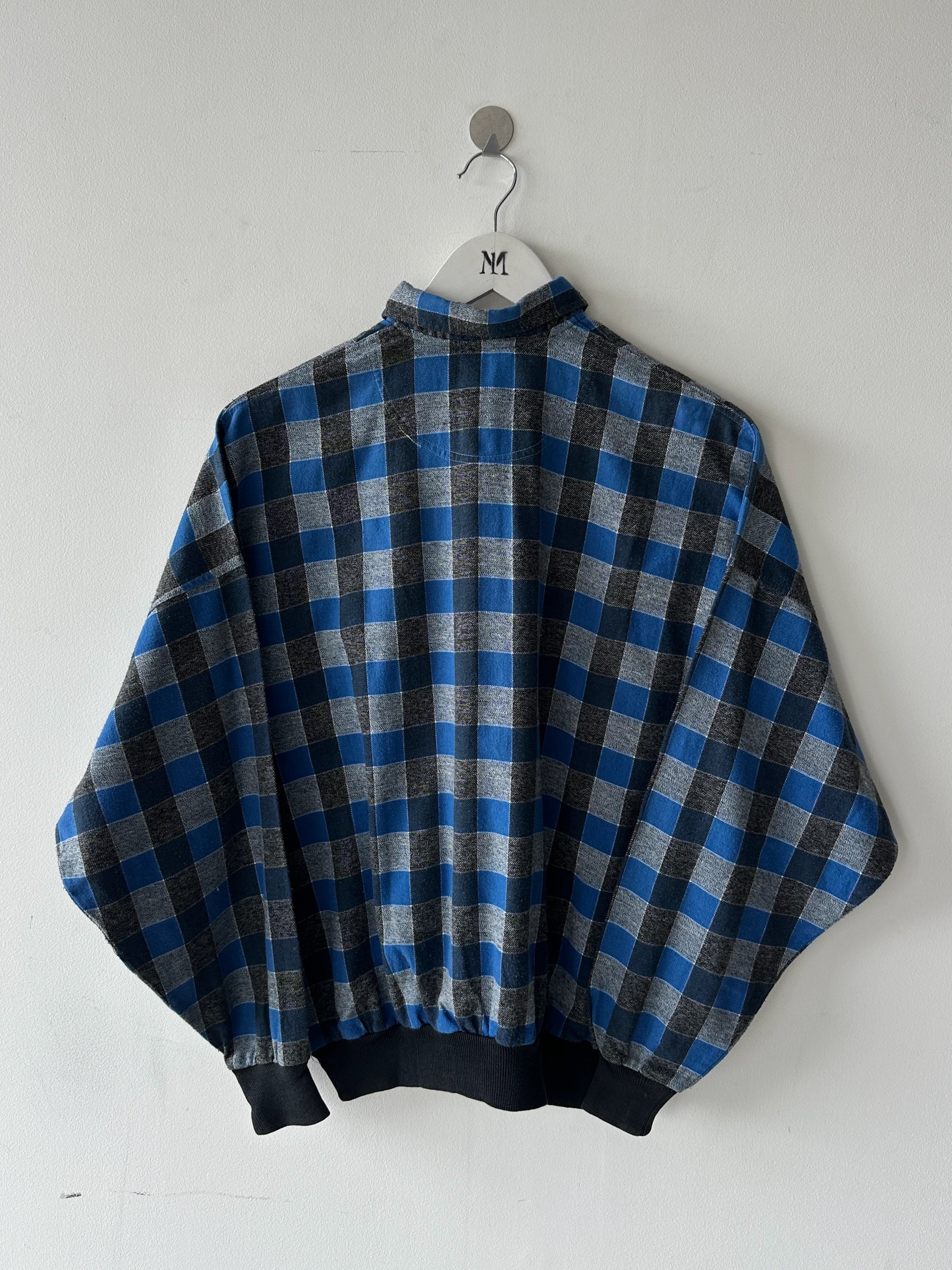 EMPORIO ARMANI - 1980s BOXY FIT CHECKED BLOUSON