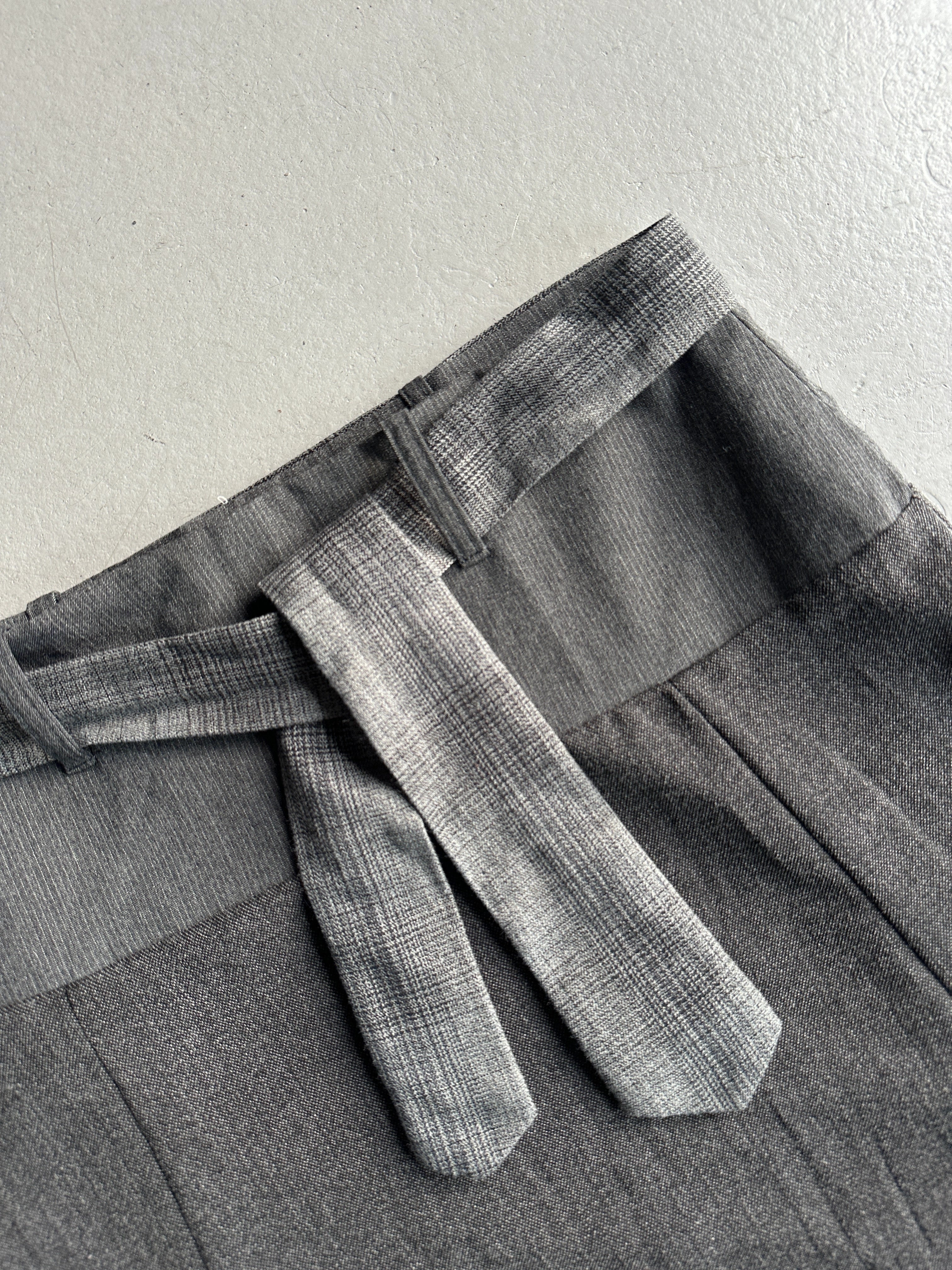 ITALIAN LABEL early 2000s ASYMMETRIC SKIRT WITH PUFFED HEM