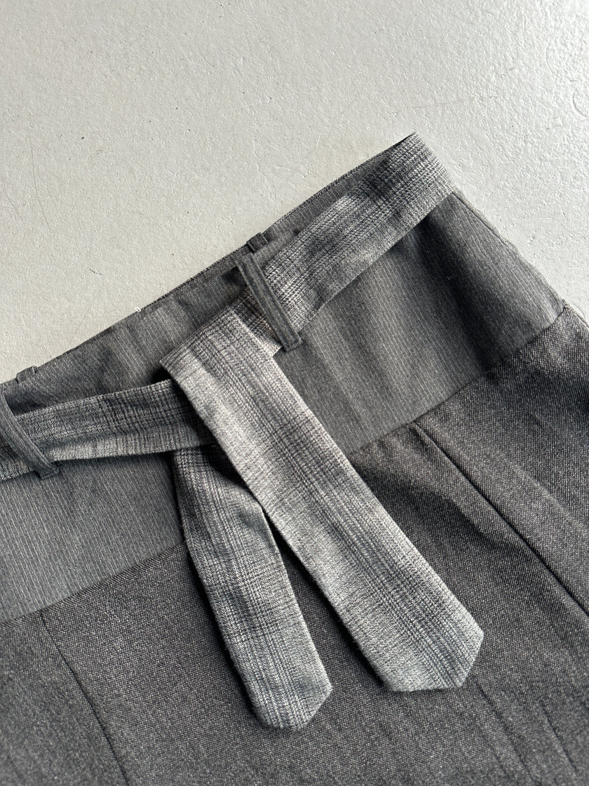 ITALIAN LABEL early 2000s ASYMMETRIC SKIRT WITH PUFFED HEM