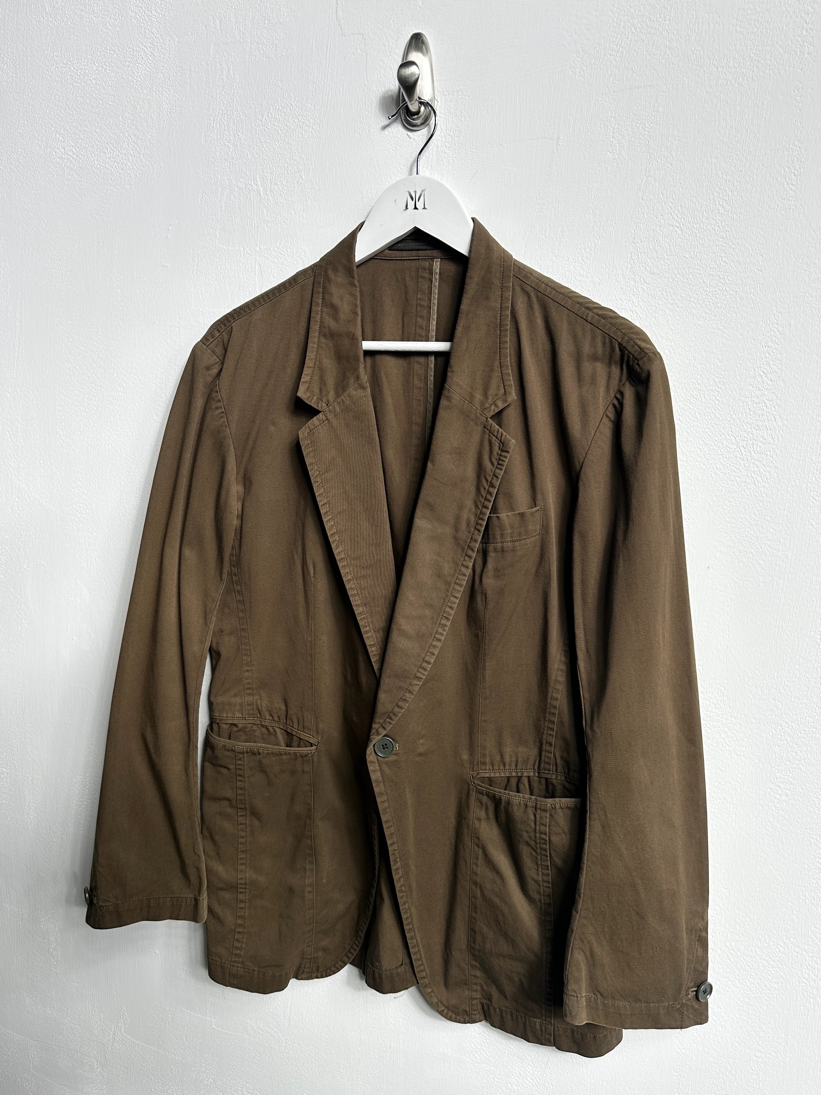 YOHJI YAMAMOTO Y'S - S/S 2007 PANELED COTTON BLAZER