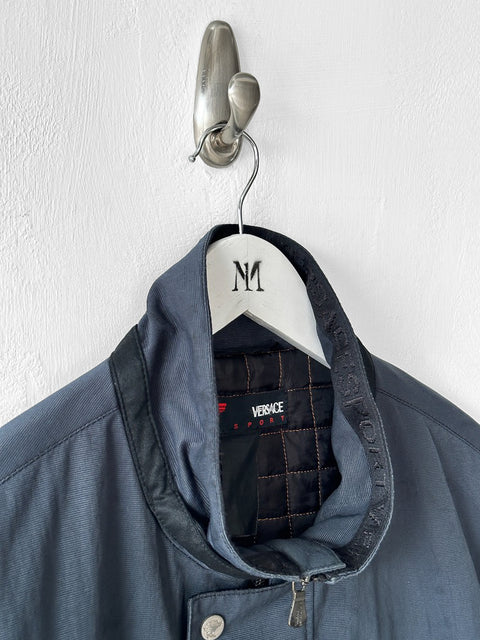 VERSACE - 1990s TECHNICAL JACKET WITH CONTRASTING THROAT STRAP