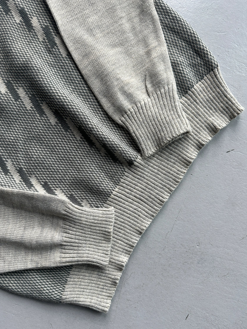 1980s TWO TONE KNIT JUMPER