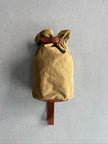 ITALIAN LABEL 1980s CANVAS DUFFLE BAG WITH CONTRASTING LEATHER STRAP