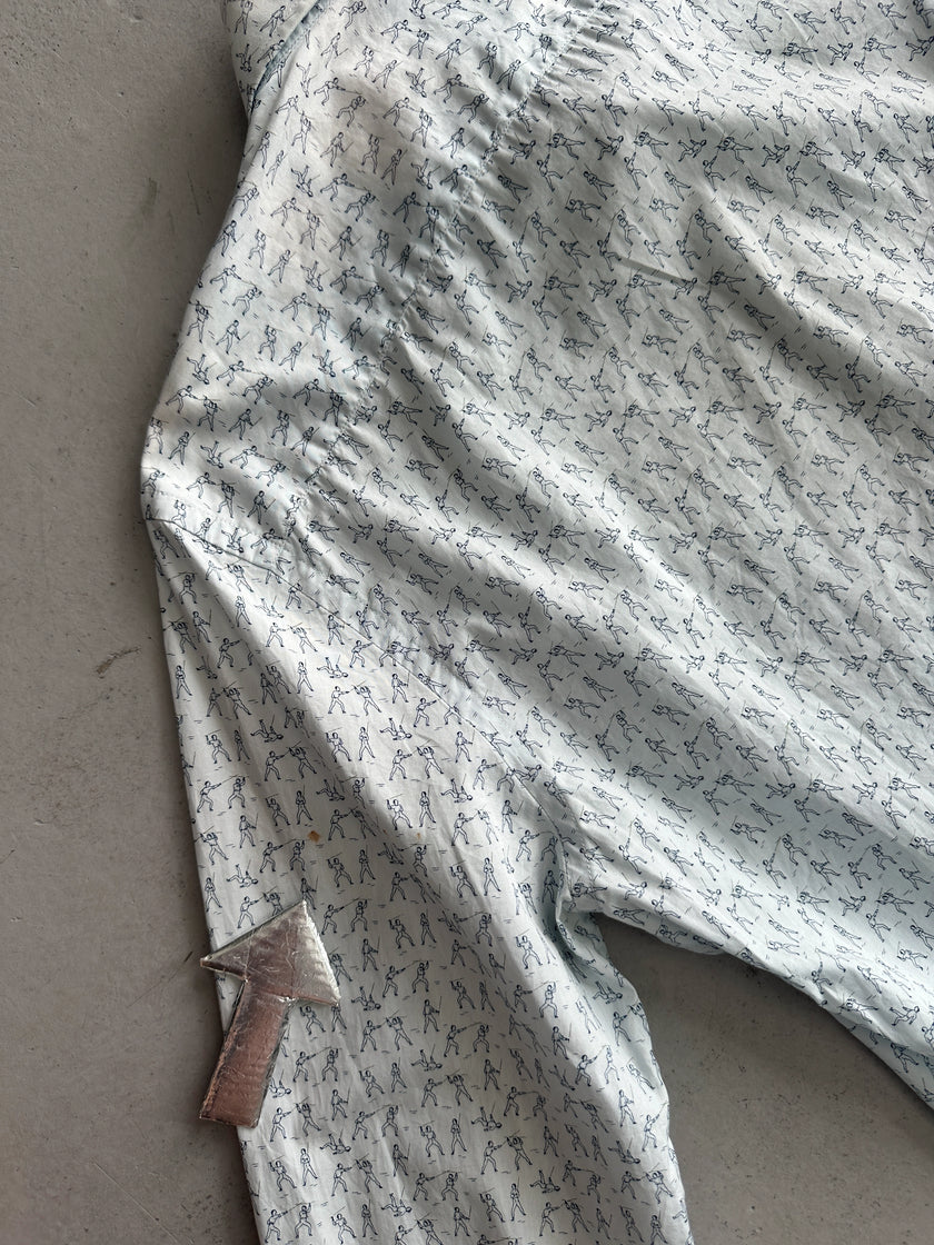 PRADA - S/S 2012 COMBAT PRINT LONG SLEEVE SHIRT