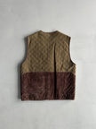 1980s QUILTED BUTTONED VEST GILET