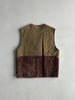 1980s QUILTED BUTTONED VEST GILET