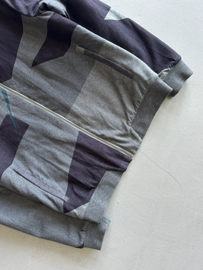 DIRK BIKKEMBERGS - 1990s SAMPLE BOTTLE NECK OVERSIZED BOMBER JACKET