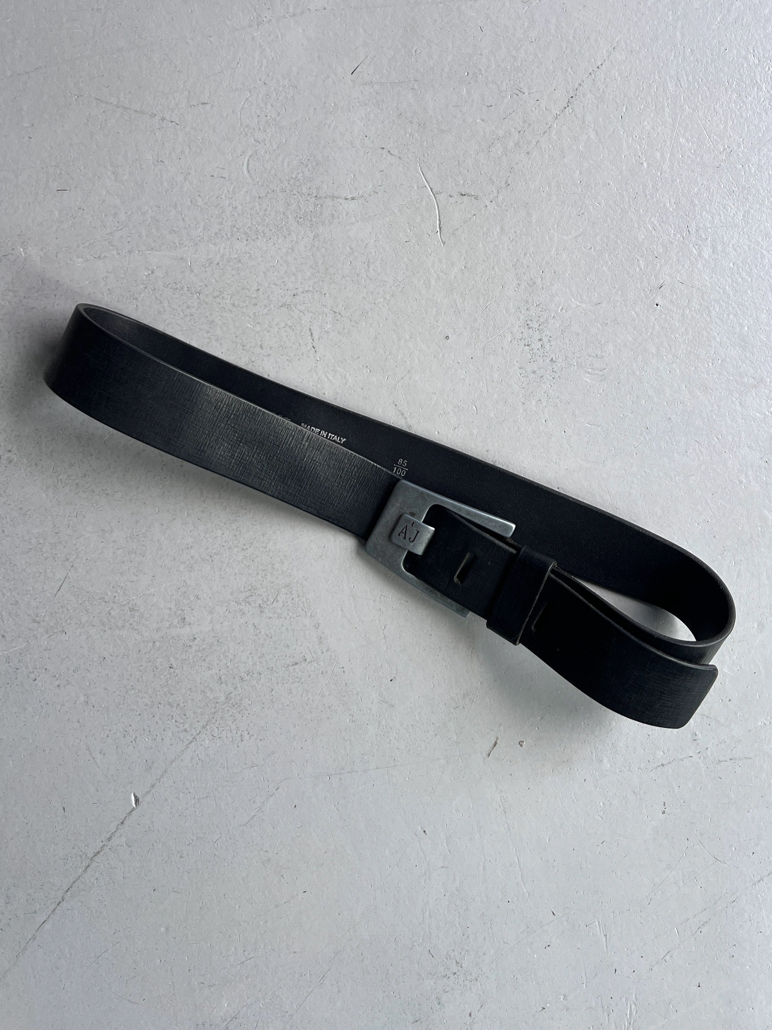 ARMANI JEANS - 2000s LEATHER BELT