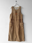 ISSEY MIYAKE HAI - 1980s MAXI DUNGAREE DRESS WITH OVERSIZED POCKETS