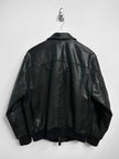 EMPORIO ARMANI - 1980s LEATHER BOMBER JACKET