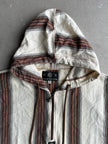 1980s LINEN HOODED VEST