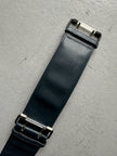 GIANNI VERSACE - 1980s DOUBLE BUCKLE LEATHER BELT