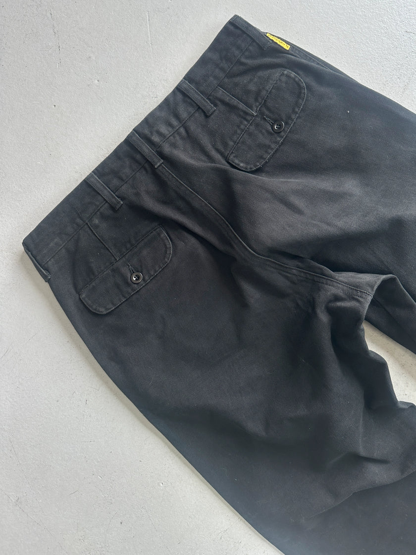 ARMANI JEANS - 1980s RELAXED FIT STONE WASHED TROUSERS