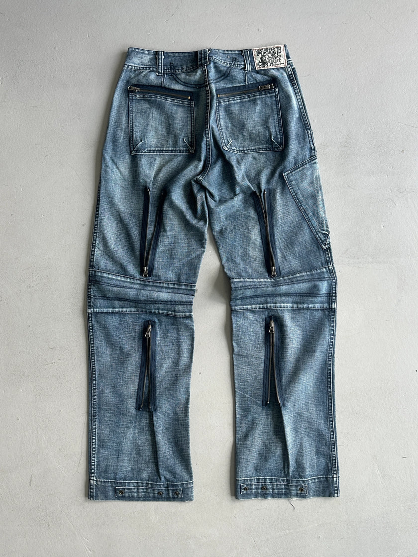 2000s WIDE LEG CARGO JEANS
