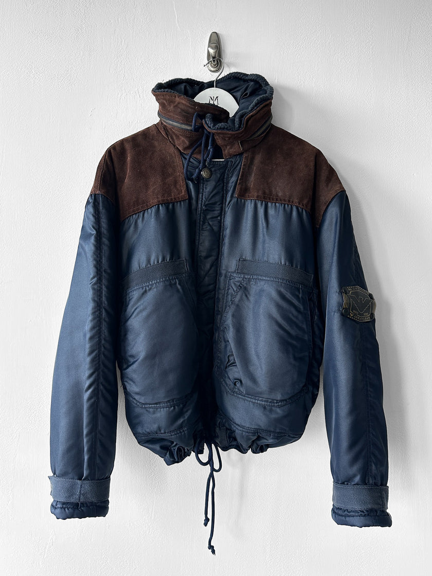 ARMANI JEANS - late 1980s-early 1990s AVIATOR BOMBER JACKET