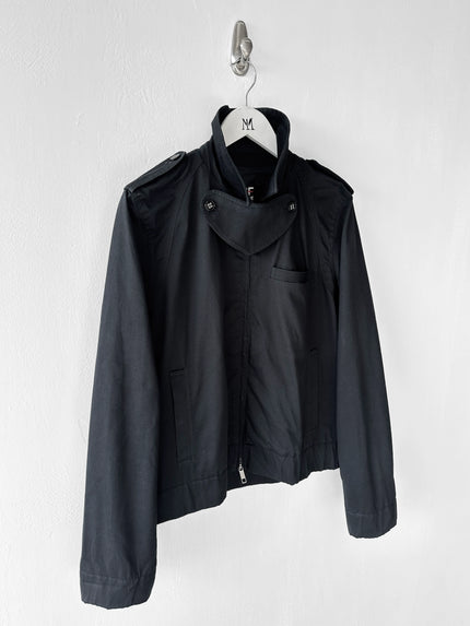 GIANFRANCO FERRÉ - S/S 2008 STRAIGHT FIT JACKET WITH OVERSIZED THROAT FLAP