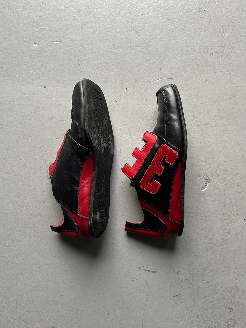 MARITHÉ + FRANÇOIS GIRBAUD - early 2000s SQUARE TOE SLIP ON TRAINERS