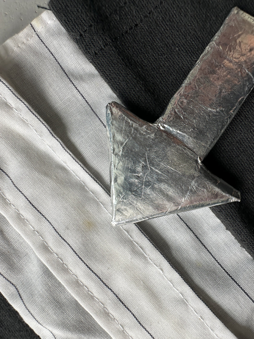 GEOFFREY B.SMALL - 1990s SHORT SLEEVE PANELED SHIRT