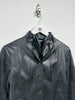 ISSEY MIYAKE - S/S 2006 FAUX LEATHER JACKET WITH SCULPTURAL NECK