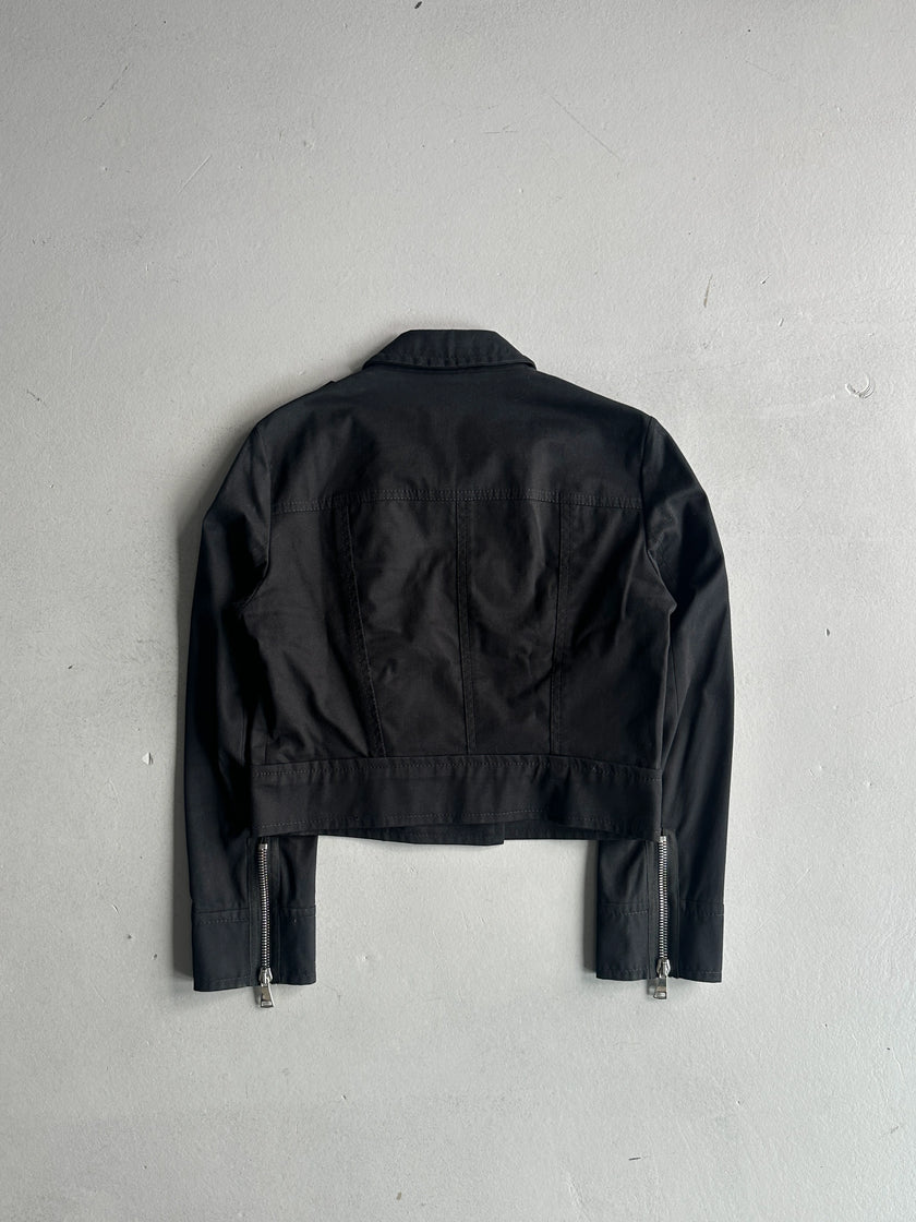 SONIA RYKIEL - 1990s CROPPED FIT ASYMMETRICAL JACKET