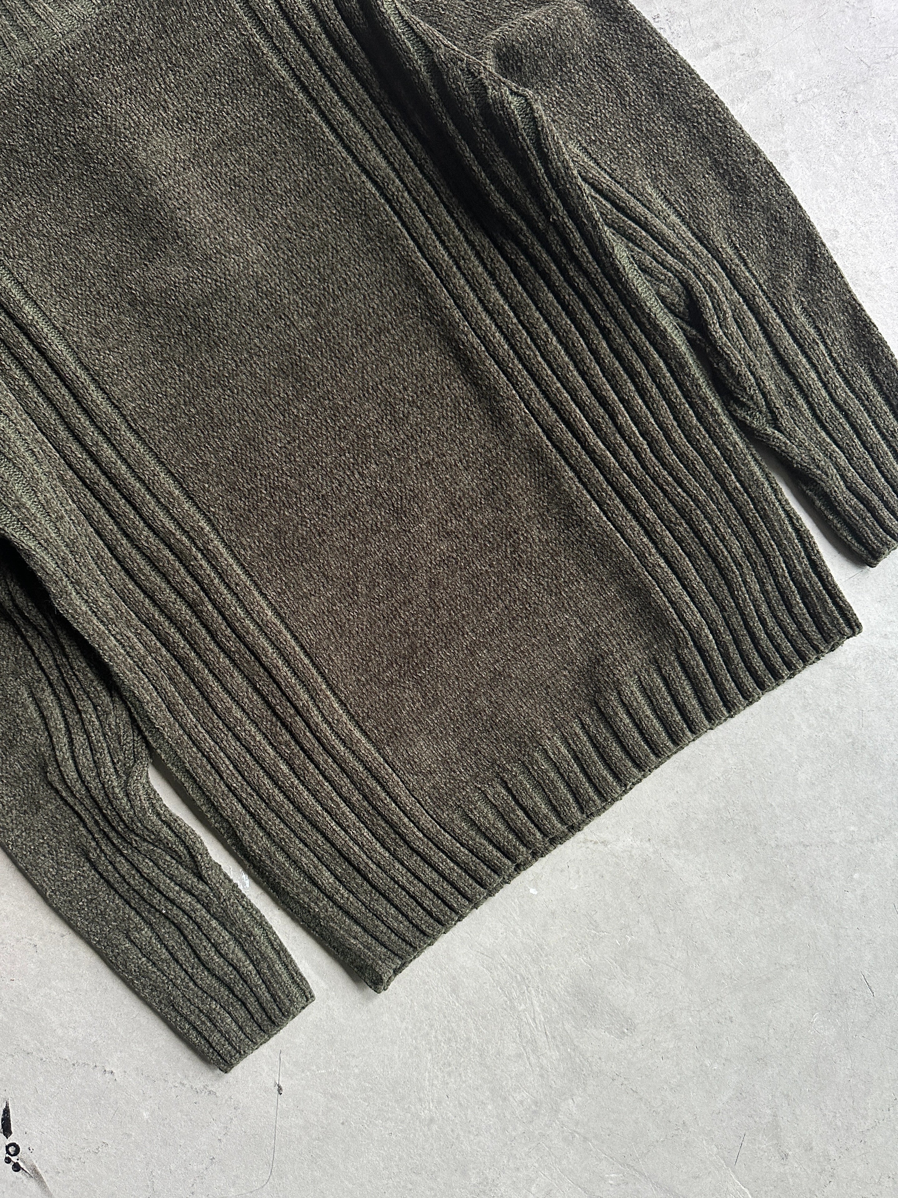 1990s CHENILLE MOCK NECK KNIT JUMPER