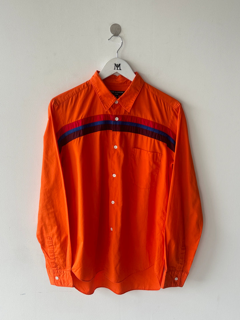 COMME DES GARÇONS - F/W 2005 LONG SLEEVE SHIRT WITH STRIPED PANEL