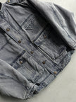 ARMANI JEANS - early 1990s WOOL LINING DENIM BOMBER JACKET