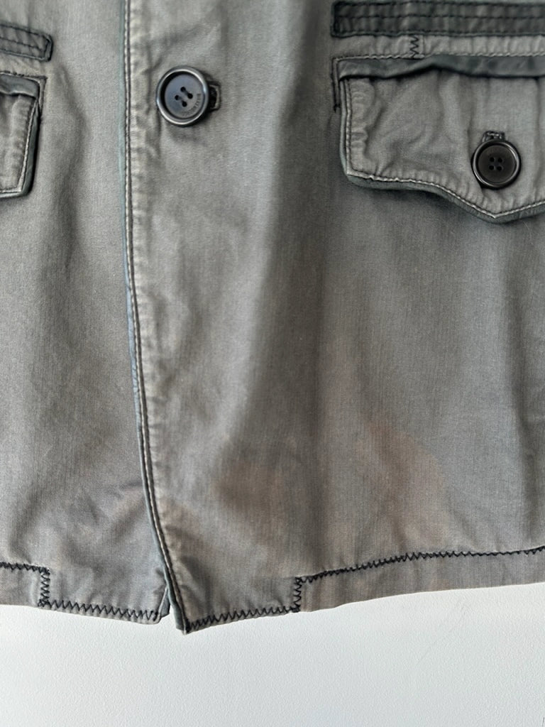 BIKKEMBERGS - S/S 2008 JACKET WITH LEATHER PANELS