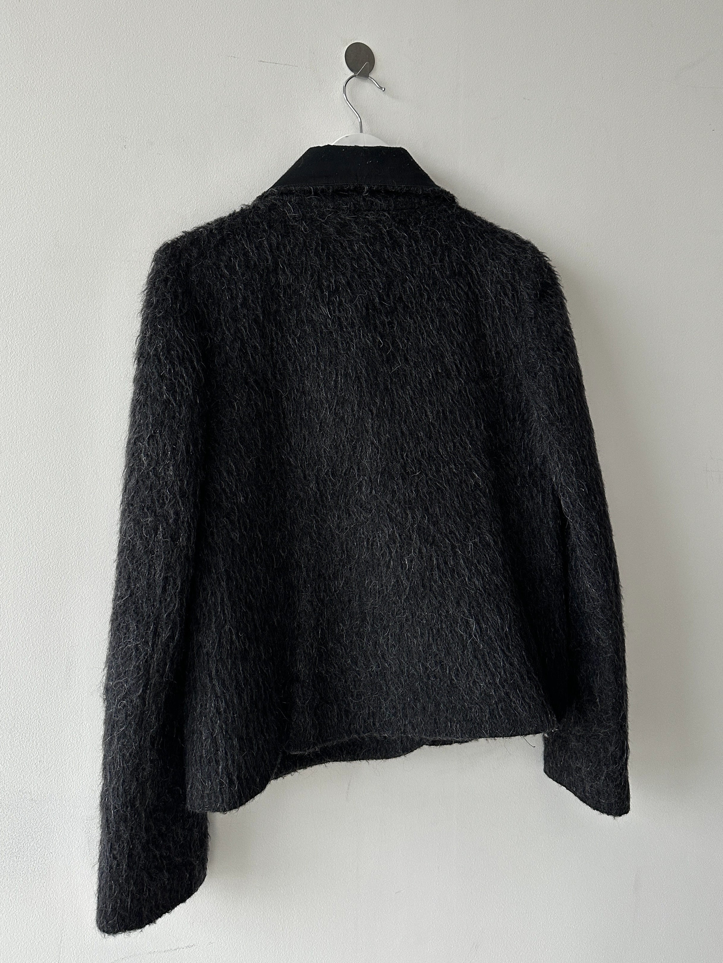 EMPORIO ARMANI - F/W 2010 FUZZY WOOL FUNNEL NECK JACKET