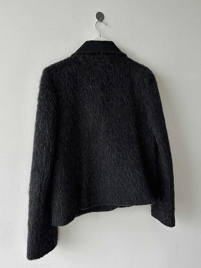 EMPORIO ARMANI - F/W 2010 FUZZY WOOL FUNNEL NECK JACKET