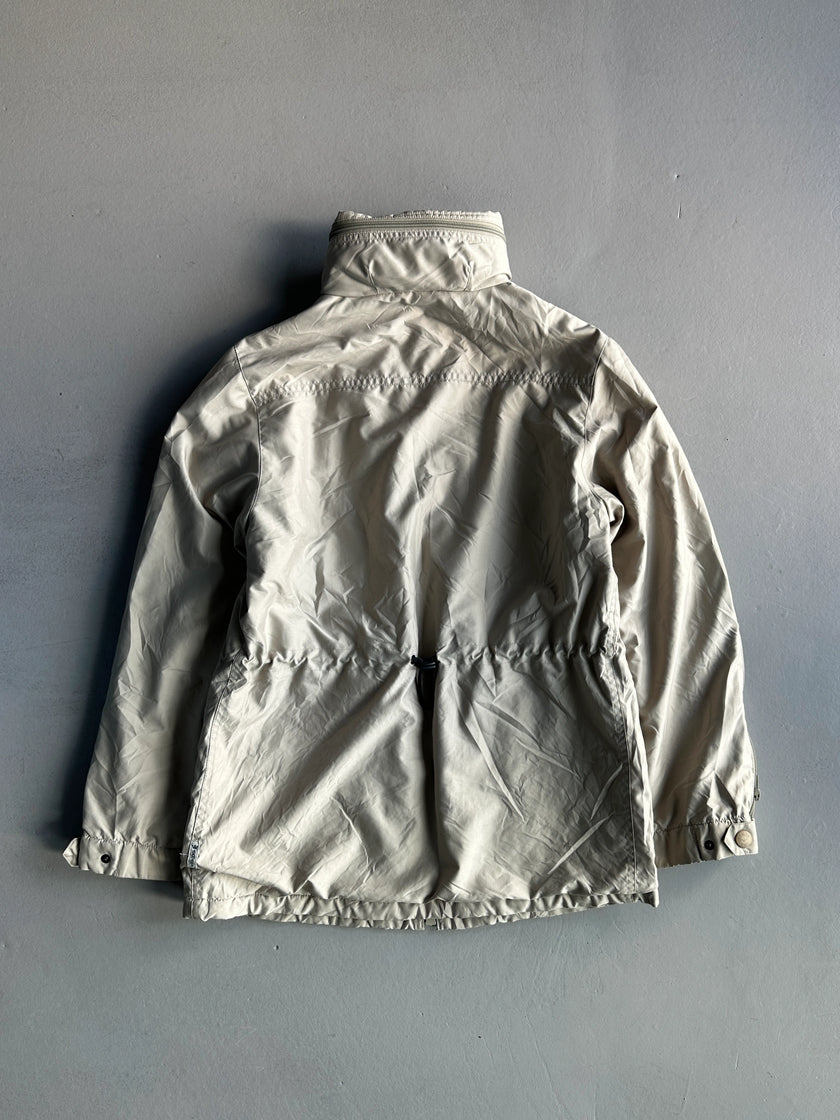 ARMANI JEANS - 1990s ZIPPED SLEEVE FUNNEL NECK JACKET