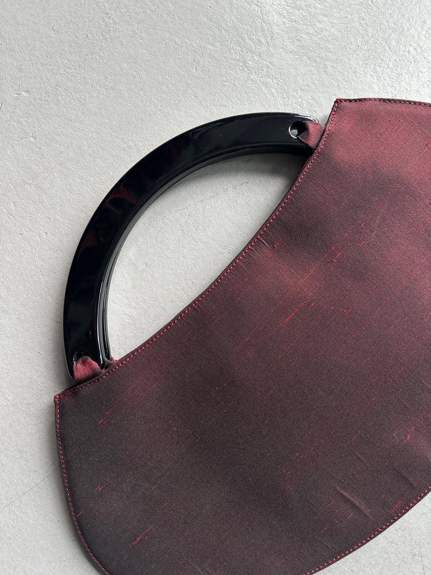 GIORGIO ARMANI -  1990s ORGANZA CRESCENT HANDBAG