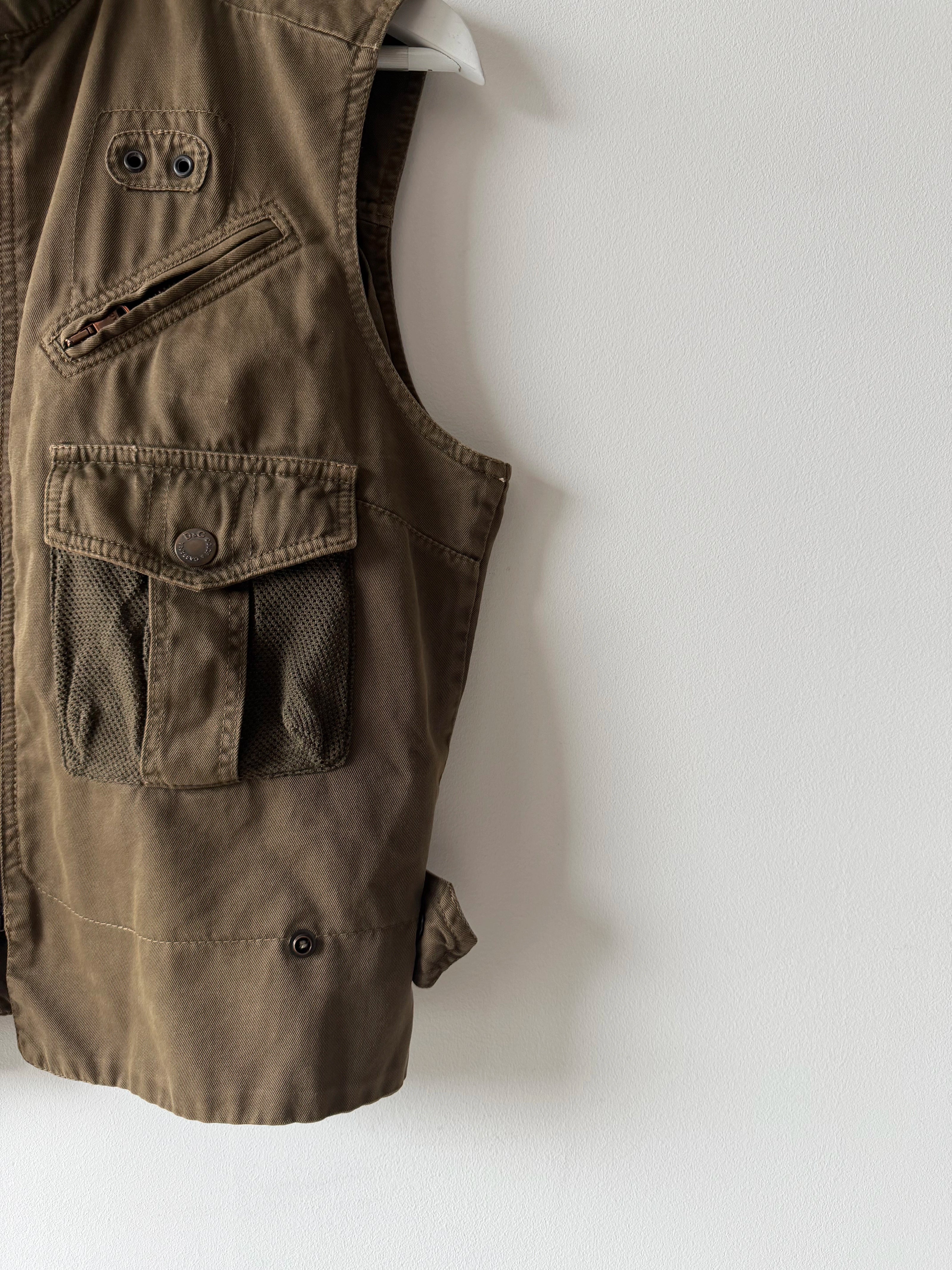 DOLCE & GABBANA -S/S 2003 CARGO ZIPPED VEST GILET