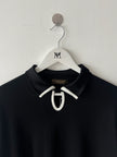 YOHJI YAMAMOTO Y'S - early 1990s LONG SLEEVE TOP WITH BUTTON DETAIL AT COLLAR