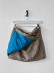 COSTUME NATIONAL - F/W 2012 FAUX FUR WRAP MINI SKIRT