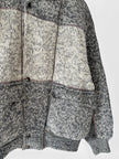 ICEBERG BY J.C. DE CASTELBAJAC - 1980s WOOL BOMBER JACKET WITH SHEARLING COLLAR