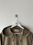 ISSEY MIYAKE HAI - 1980s COTTON HOODIE WITH FRONT POCKETS