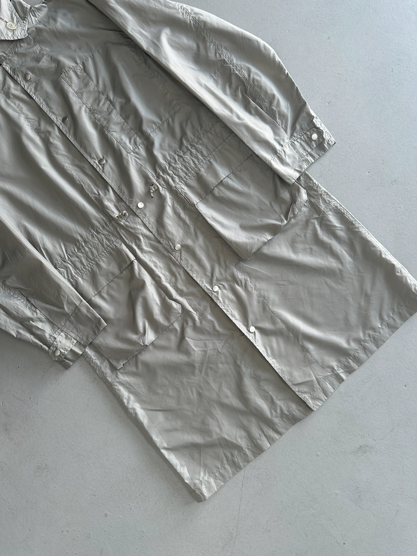 ISSEY MIYAKE WINDCOAT - 1980s FOLDABLE LONG WINDBREAKER JACKET